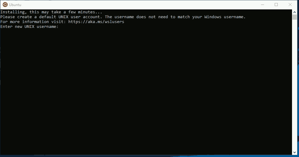 Installing Windows Subsystem for Linux 19